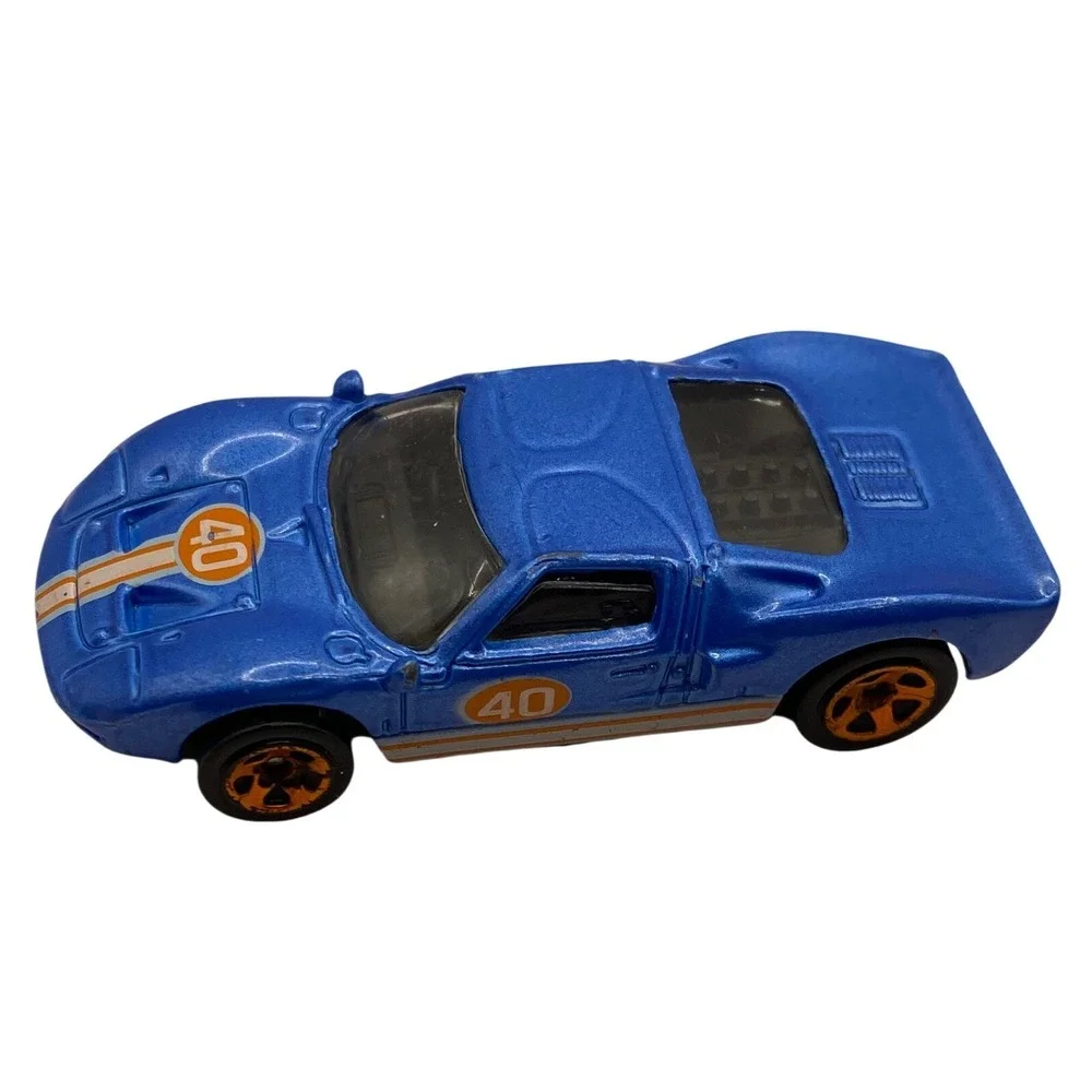 VTG Hot Wheels Ford GT-40‎ Blue Racing #40 Diecast Car 1999 Malaysia 1/64 Scale